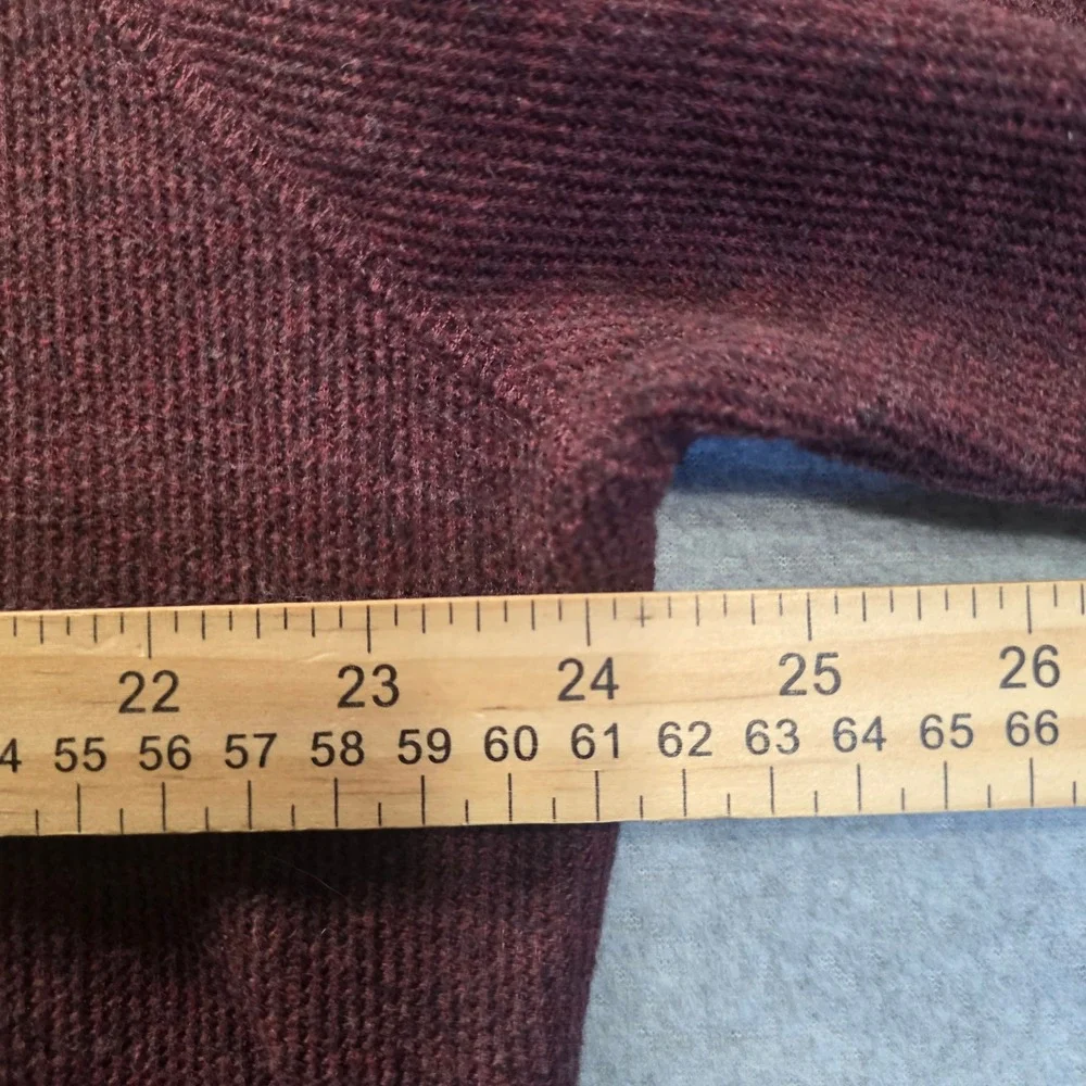 Banana Republic Sweater Mens XL Burgundy Maroon Crewneck Lightweight Pullover